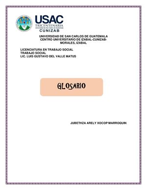 Glosario Trabajo Social