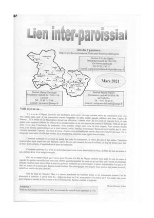 Lien Inter Paroissial Mars 2021