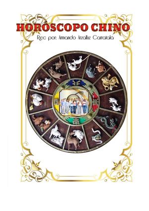 HOROSCOPO CHINO  2021