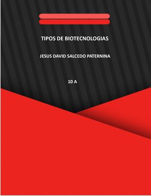 tipos de biotecnología