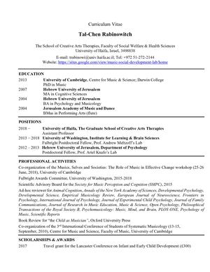 Tal Chen Rabinowitch Cv 0121