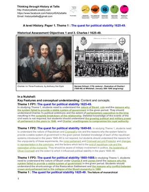 P1 Key Theme 1 Politics