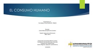 El Consumo Humano Gbi Nataly Torres