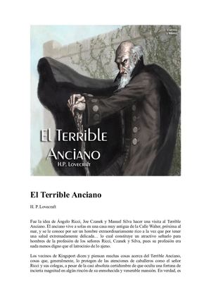 El Terrible Anciano Lovecraft