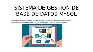 Sistema De Gestion De Base De Datos Mysql