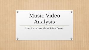 Music Video Analysis