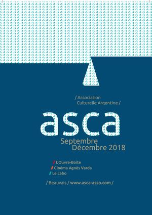 Programme ASCA Septembre-Décembre 2018