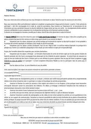 1 - Dossier D'inscription à Compléter - Mairie D'Annoeullin