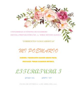 Corrientes Vanguardistas (Mi Poemario)