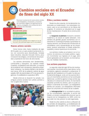 Cambios En El Ecuador A Finales Del Siglo Xx