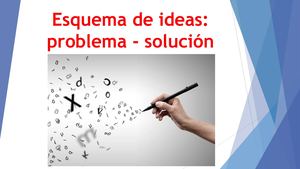Esquema De Ideas Problema Solución