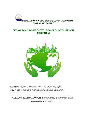 2 Plano De Negócios Reciclo Inteligência Ambiental