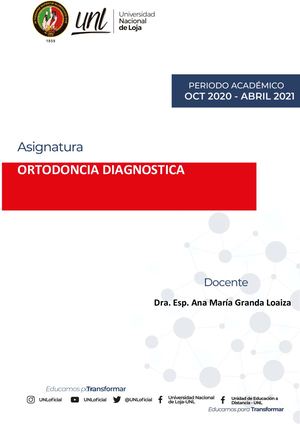 Ortodoncia Diagnostica