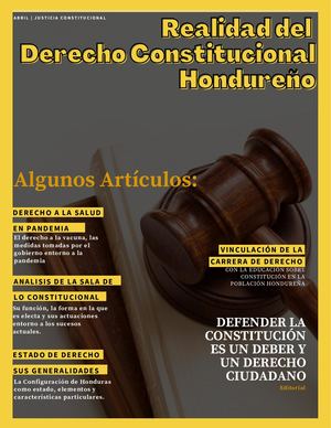 Realidad del Derecho Constitucional en Honduras