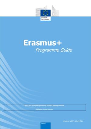 2021 Erasmusplus Programme Guide  En