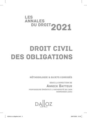 Extrait Annales Obligations