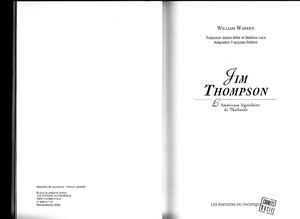Jim Thompson - L'Américain Légendaire de Thaïlande