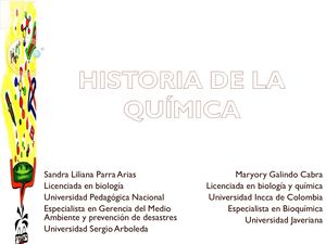 HISTORIA DE LA QUIMICA