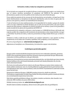 Farmaceúticas Firmas Sinadura Bilketa