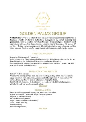 Golden Palms Group Presentation