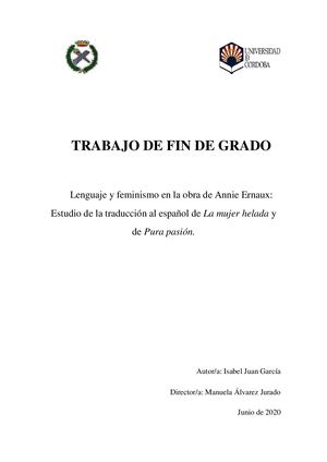 Tfg Juan García, Isabel