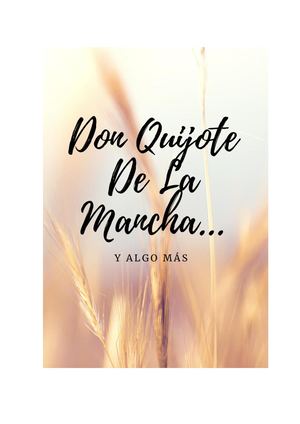 Don Quijote De La Mancha (1)
