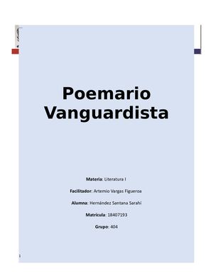 Poemario Vanguardista
