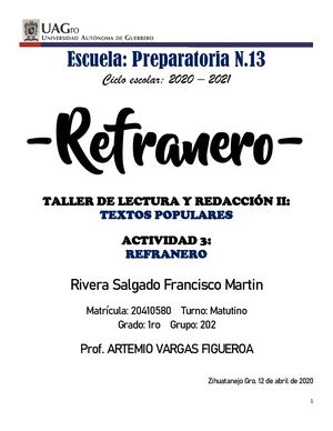 Proyecto Refranero