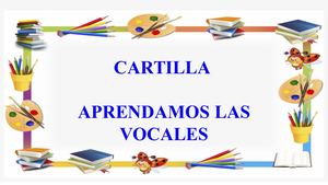 Cartilla Aprendamos Las Vocales