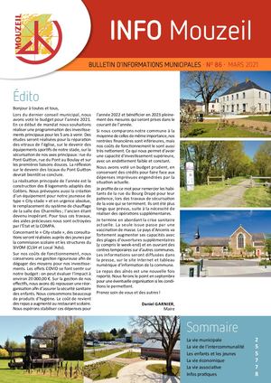 Info Mouzeil N°86 Mars 2021