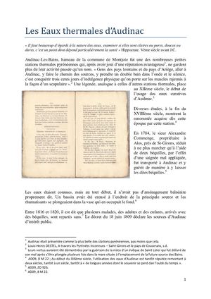 Audinac Et St Girons Les Eaux