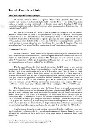 Historique de la Passerelle de l'Arche