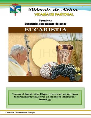 5 Eucaristía Sacramento De Amor