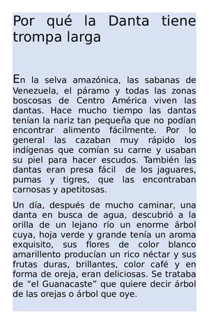 Por Qué La Danta Tiene Trompa Larga