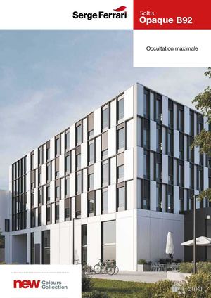 Brochure de la Toile Serge FERRARI Soltis Opaque B92 | CliKIT