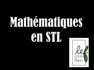 Les Mathématiques En Stl