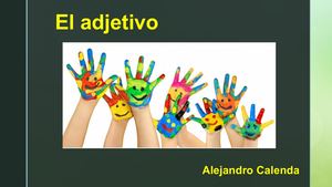 Alejandro Calenda El Adjetivo
