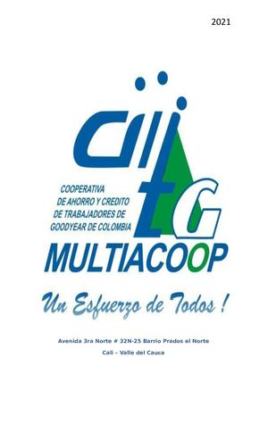 MULTIACOOP Portafolio Servicios Y Beneficios 2021
