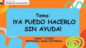 Clase 5 Ya Puedo Hacerlo Sin Ayuda