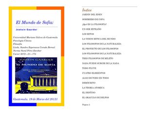 El Mundo De Sofia parte 3