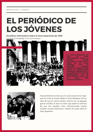 Newsletter Crisis De 1929