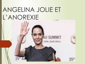 Angelina Jolie Et L’anorexie