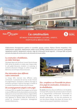 Plaquette Institutionnelle - Fiche Construction