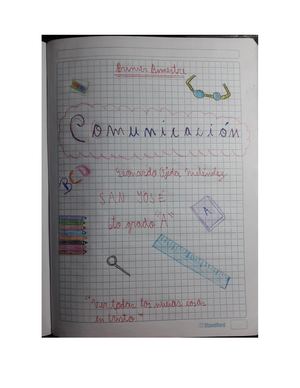 Comunicación Primer Bimestre Pdf