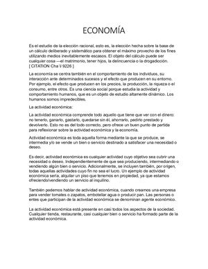 Economía Revista