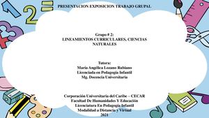 Grupo 2 Lineamientos Curriculares Ciencias Naturales