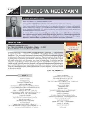 Obras De Justus W Hedemann En Ediciones Olejnik
