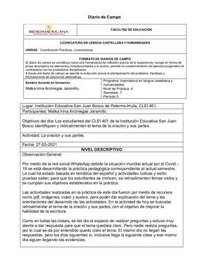 DIARIO DE CAMPO DIA 2