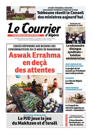 Le Courrier d'Algérie du dimanche 18 Avril 2021
