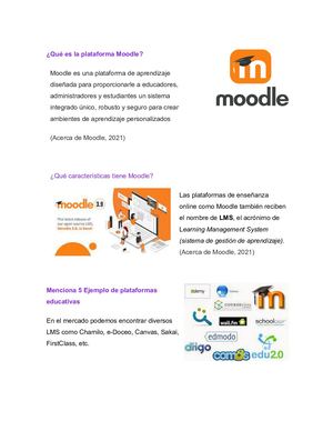 La Plataforma Moodle